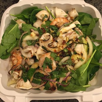Thai One On - Seafood salad. So good but SO little! A little more greens would be nice for the price! - Thai Near Me - Seattle, Washington Thai One On - Seafood salad. So good but SO little! A little more greens would be nice for the price! - Thai Near Me - Seattle, Washington