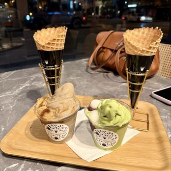 Nana's Green Tea - Matcha w/ mochi & red bean & hojicha w/ warabimochi - Cafes Near Me - Pasadena, California Nana's Green Tea - Matcha w/ mochi & red bean & hojicha w/ warabimochi - Cafes Near Me - Pasadena, California