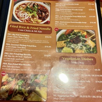 Phở Ca Dao - Menu - Vietnamese Near Me - Poway, California