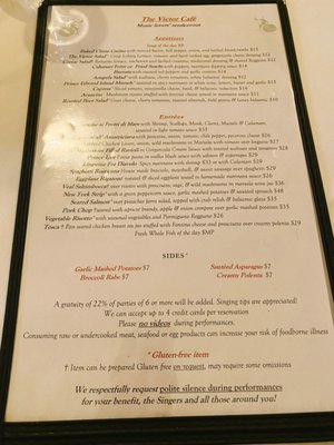 Menu photo 8 The Victor Cafe Philadelphia, PA Menu photo 8 The Victor Cafe Philadelphia, PA