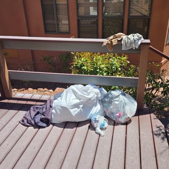 Sedona Pines Resort - Trash from maid left outside - Hotels Near Me - Sedona, Arizona