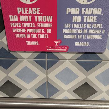 Cantina's Mexican Kitchen - i left my feminine products at home lol mensroom - Mexican Near Me - Clermont, Florida