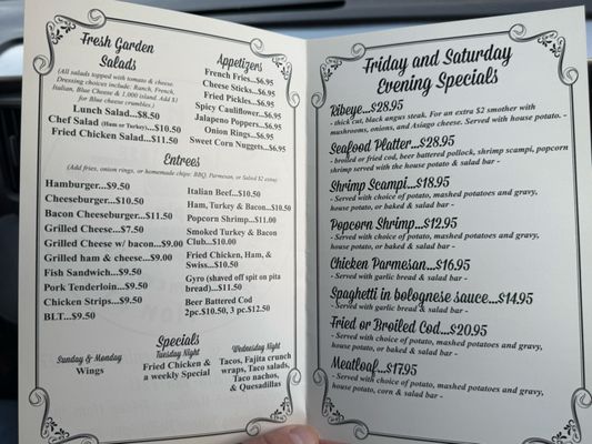 Menu photo 1 Rolando's Supper Club Hennepin, IL Menu photo 1 Rolando's Supper Club Hennepin, IL