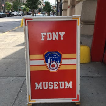 NYC Fire Museum - Sign in front of the entrance. - Museums Near Me - New York, New York