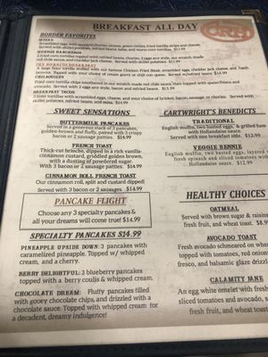 Menu photo 5 Cartwright's Ranch House Denton, TX