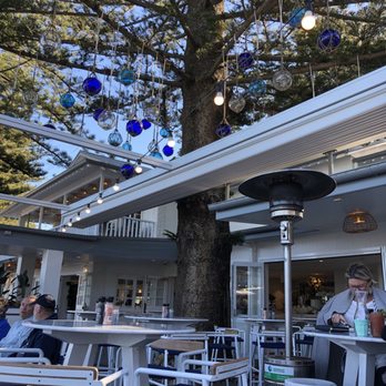 The Boathouse Hotel Patonga - Outdoor area is built around a nicely decorated tree. Stunning. - Hotels Near Me - Patonga, NSW