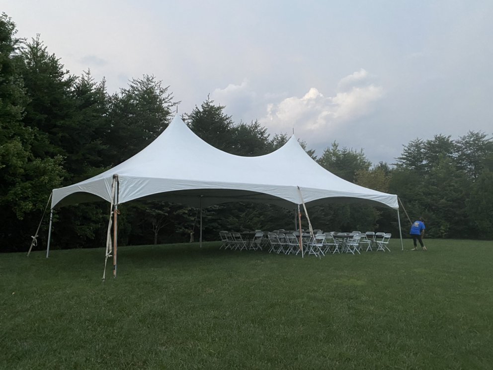 Multiple 20x40 tents side by side