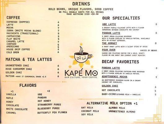 Menu photo 1 Kape Mo Cold Spring, NY Menu photo 1 Kape Mo Cold Spring, NY
