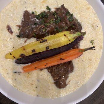 Sette Pasta House - Short rib with polenta. - Italian Near Me - Granite Bay, California Sette Pasta House - Short rib with polenta. - Italian Near Me - Granite Bay, California