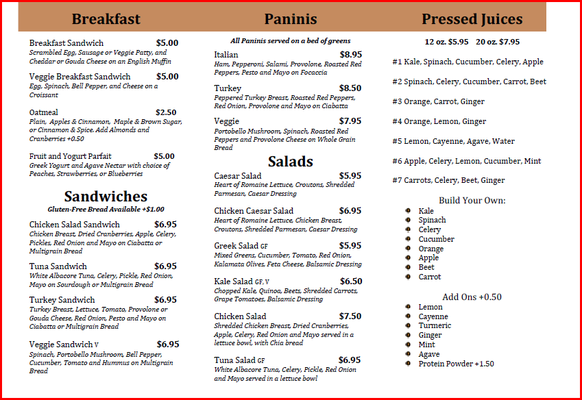 Menu photo 8 Zooza Cafe Westlake Village, CA
