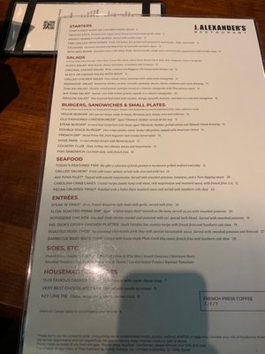 Menu photo 4 J. Alexander's Troy, MI