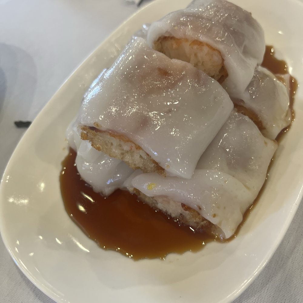 Golden Sand Harbor - Stuffed shrimp in donut w/rice noodle roll - Dim Sum Near Me - Dublin, California