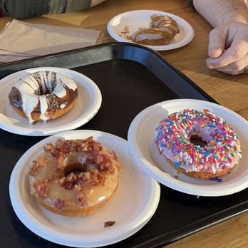 Desert Donuts - S'mores, bacon blast, Dottie, and caramel latte - Coffee & Tea Near Me - Highlands Ranch, Colorado