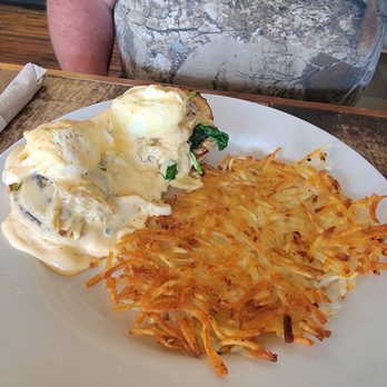 Avenue Bread & Deli - Lynden - Special Tree Benedict. Spinach, mushrooms, caramelized onions on poached eggs. - Breakfast & Brunch Near Me - Lynden, Washington Avenue Bread & Deli - Lynden - Special Tree Benedict. Spinach, mushrooms, caramelized onions on poached eggs. - Breakfast & Brunch Near Me - Lynden, Washington