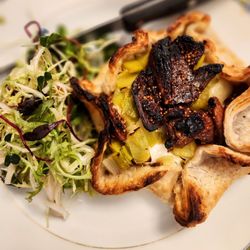 The Wedge - Leek, goat cheese and fig galette.