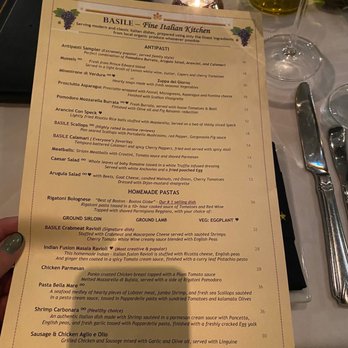 Basile - Fine Italian Kitchen - Italian Near Me - Boston, Massachusetts