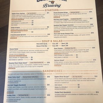 Ogden Beer Company - Menu 1 - Brewpubs Near Me - Ogden, Utah Ogden Beer Company - Menu 1 - Brewpubs Near Me - Ogden, Utah