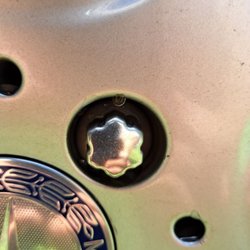 Mercedes-Benz At Long of Chattanooga - These are the lug nuts that I need the special key in order to remove the wheel and tire.
