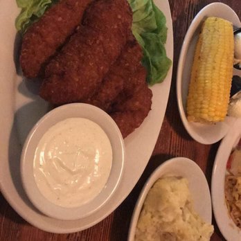 Bumbleberry Flats - Chicken strips, corn and mashed potatoes. Everything was 5 stars! - American Near Me - Laughlin, Nevada Bumbleberry Flats - Chicken strips, corn and mashed potatoes. Everything was 5 stars! - American Near Me - Laughlin, Nevada