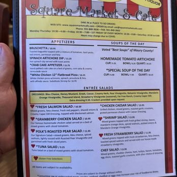 Square Market and Cafe - Menu 11/2024 - Desserts Near Me - Columbia, Tennessee Square Market and Cafe - Menu 11/2024 - Desserts Near Me - Columbia, Tennessee