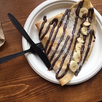 Xielo Artisan Desserts - The banana and Nutella crêpe. - Creperies Near Me - Oxnard, California Xielo Artisan Desserts - The banana and Nutella crêpe. - Creperies Near Me - Oxnard, California