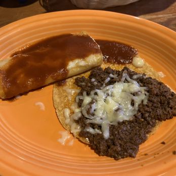 La Cocina Mexican Restaurant #9 - Cheese enchilada and beef and cheese tostada (w/ combination meal) - Mexican Near Me - Morrisville, North Carolina La Cocina Mexican Restaurant #9 - Cheese enchilada and beef and cheese tostada (w/ combination meal) - Mexican Near Me - Morrisville, North Carolina
