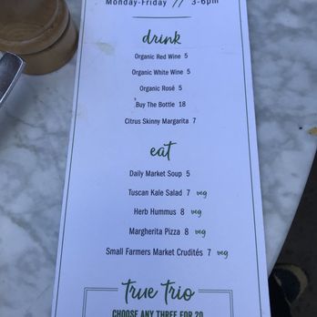 True Food Kitchen - Happy hour - Vegetarian Near Me - Pasadena, California