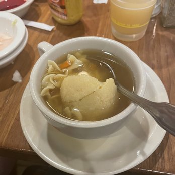 Junior's Restaurant - Matzoh Ball Cup. Very simple but good!! - Bakeries Near Me - Brooklyn, New York