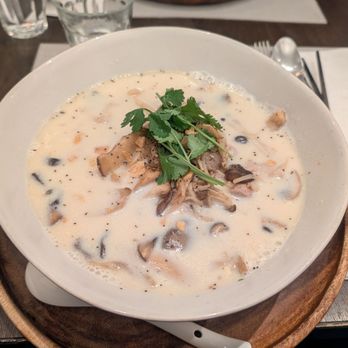 Rin-Tei - Creamy soy with mushrooms and chicken pho is good! - Asian Fusion Near Me - San Mateo, California