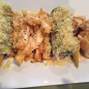 Sushi Lico - Three Musketeers = veggie, fish and shrimp tempura and crab, shrimp tempura and avocado roll. - Sushi Bars Near Me - Miami, Florida