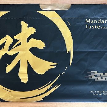 Mandarin Taste - No Walmart style t-shirt bags for the take home. - Szechuan Near Me - Tulsa, Oklahoma Mandarin Taste - No Walmart style t-shirt bags for the take home. - Szechuan Near Me - Tulsa, Oklahoma