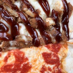 Tomato Pies Pizzeria & Italian Kitchen - BBQ Chicken and plain slice