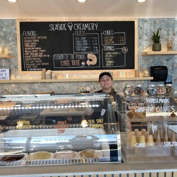 Seaside Creamery - The cute shop and pictures of the ice cream - Ice Cream & Frozen Yogurt Near Me - Long Beach, California Seaside Creamery - The cute shop and pictures of the ice cream - Ice Cream & Frozen Yogurt Near Me - Long Beach, California