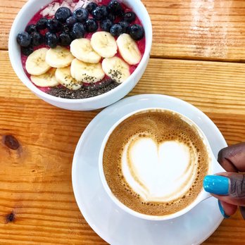 Fount Coffee + Kitchen - Paradise Smoothie Bowl and Cappuccino - Coffee & Tea Near Me - Morrisville, North Carolina Fount Coffee + Kitchen - Paradise Smoothie Bowl and Cappuccino - Coffee & Tea Near Me - Morrisville, North Carolina