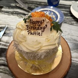 Coconut cake with passion fruit filling