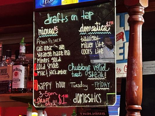 Menu photo 1 Chubby's Bar & Grill Clancy, MT