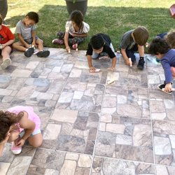 Doodle Daycare and Preschool - Lazy Mondays are perfect to draw with chalk outdoors!