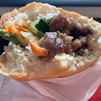 Pho House - Chargrilled pork sandwich on stale bread - Vietnamese Near Me - Rosenberg, Texas