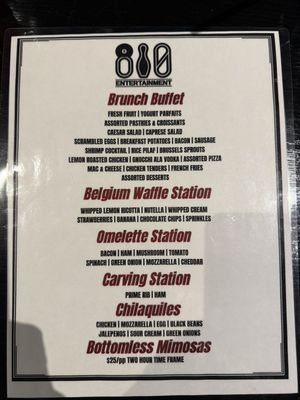 Menu photo 2 810 Entertainment South Barrington, IL Menu photo 2 810 Entertainment South Barrington, IL