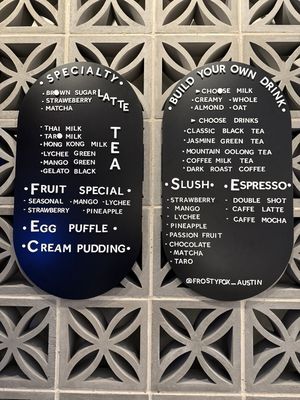 Menu photo 7 Frosty Fox Austin, TX