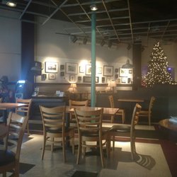 Mj's Coffeehouse At the Allen - Looking up to the raised floor from near the Adam's door