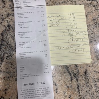 Pet Supplies Plus Oceanside - Receipt. Since when is 10% the same as $10??? - Pet Stores Near Me - Oceanside, New York Pet Supplies Plus Oceanside - Receipt. Since when is 10% the same as $10??? - Pet Stores Near Me - Oceanside, New York