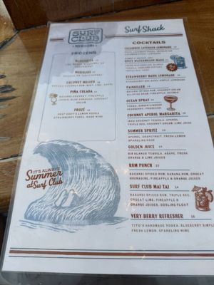 Menu photo 1 Surf Club Newport, RI