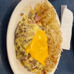 Meat lovers omelette