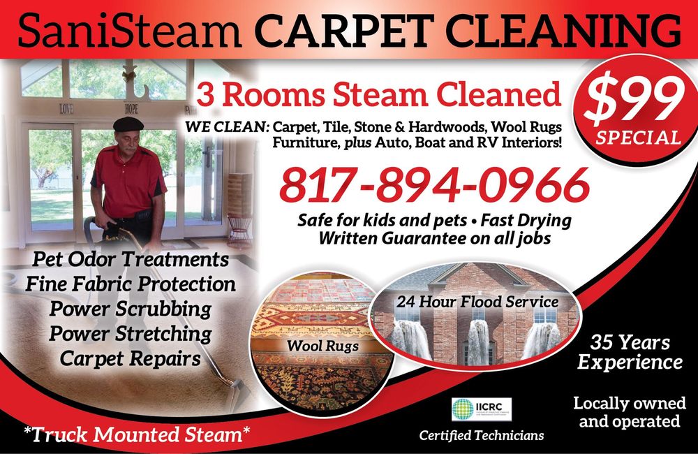 SANISTEAM CARPET CLEANING Carpet Cleaning 3709 Contrary Creek Rd