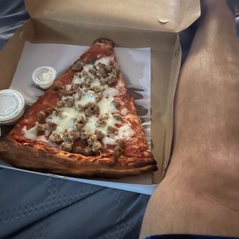Pizza D'Oro - Giant slice pep/sausage.. - Pizza Near Me - Costa Mesa, California