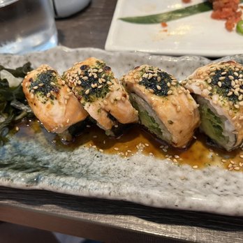 Rice - Baked salmon roll - Japanese Near Me - Manhattan Beach, California Rice - Baked salmon roll - Japanese Near Me - Manhattan Beach, California