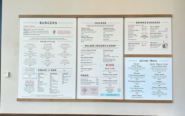 Menu photo 6 Roam Artisan Burgers San Ramon, CA