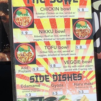 Ninja Bowl - Menu - Japanese Near Me Ninja Bowl - Menu - Japanese Near Me