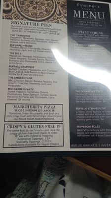 Menu photo 3 Pinscher's Pizzeria Inverness, FL Menu photo 3 Pinscher's Pizzeria Inverness, FL
